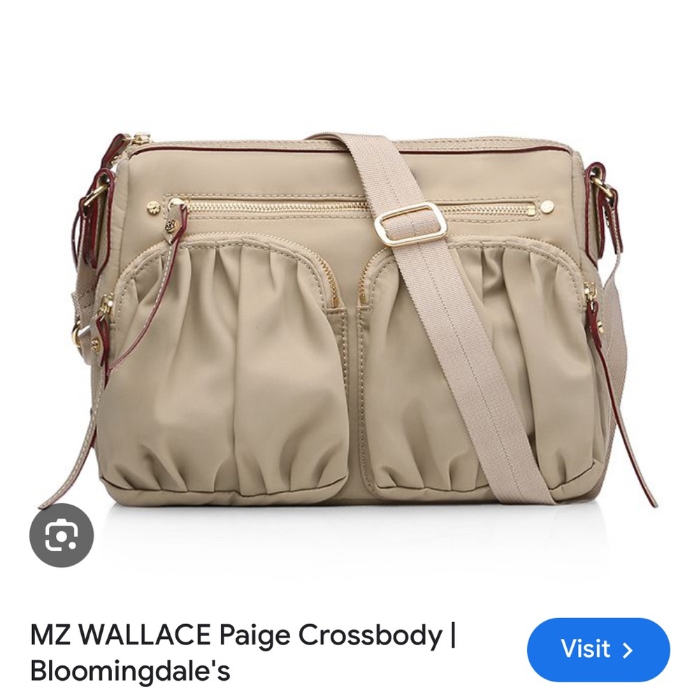 MZ Wallace Paige Crossbody Bag in olive green NEVER USED